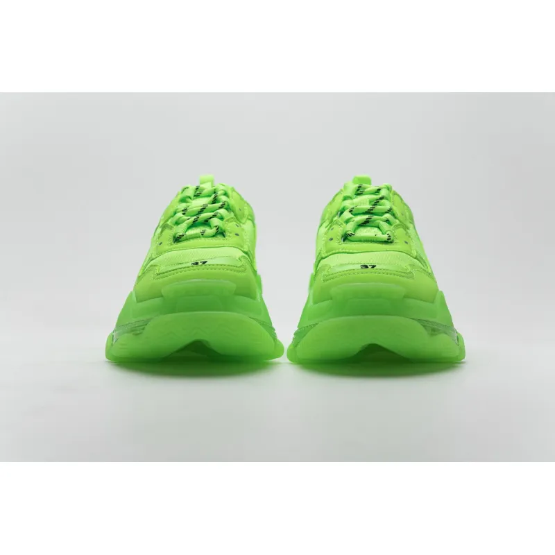 Balenciaga Triple S Fluorescent Green 544351 W09O1 3802