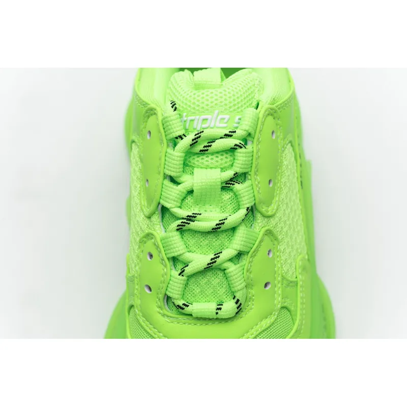 Balenciaga Triple S Fluorescent Green 544351 W09O1 3802