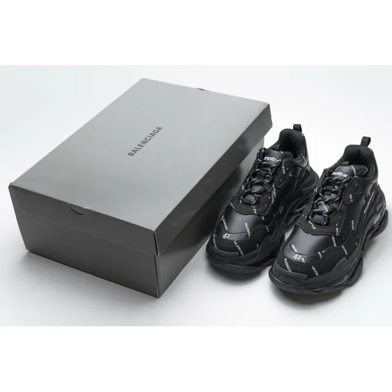 Balenciaga Triple S Letter Black 524039 W09E1 2021