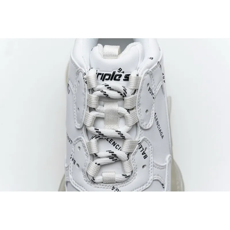 Balenciaga Triple S Letter White 524039 W09E1 2021