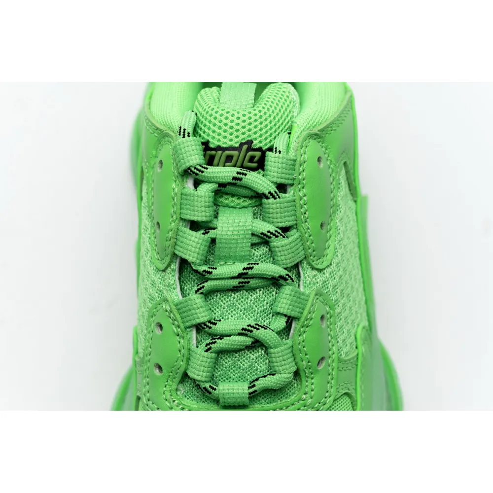 Balenciaga Triple S Neon Green Clear Sole 544351 W09OL 3801