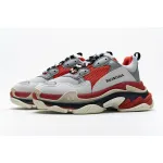 Balenciaga Triple S Red White Dark Grey 541624 W06E2 1863