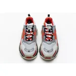 Balenciaga Triple S Red White Dark Grey 541624 W06E2 1863