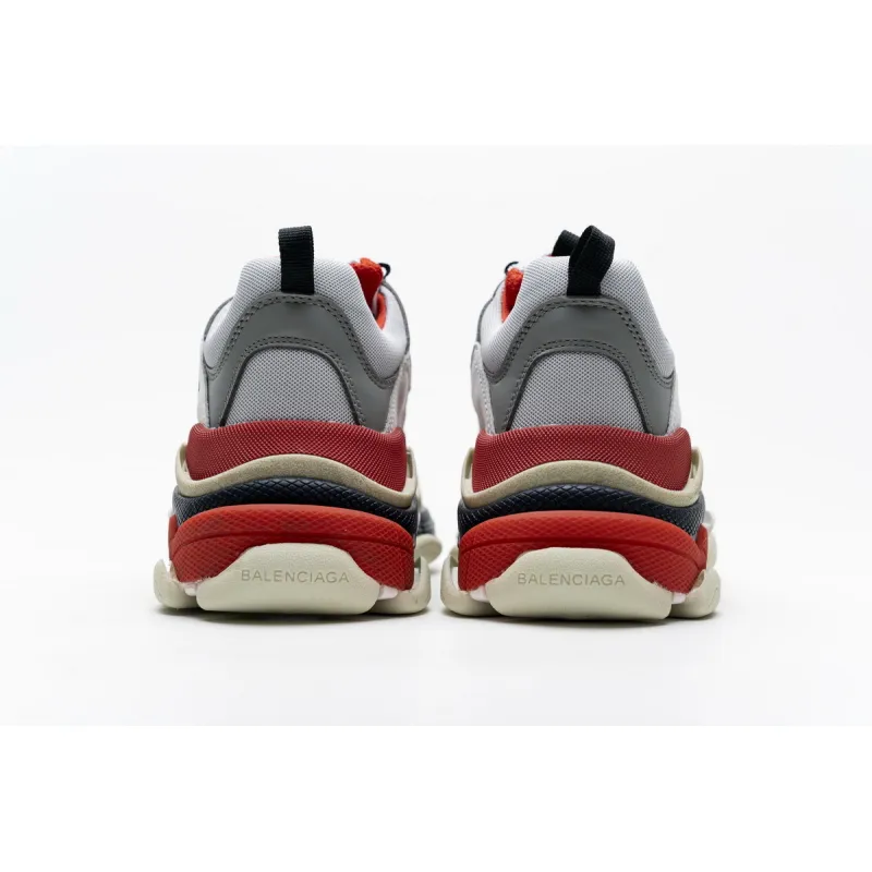 Balenciaga Triple S Red White Dark Grey 541624 W06E2 1863