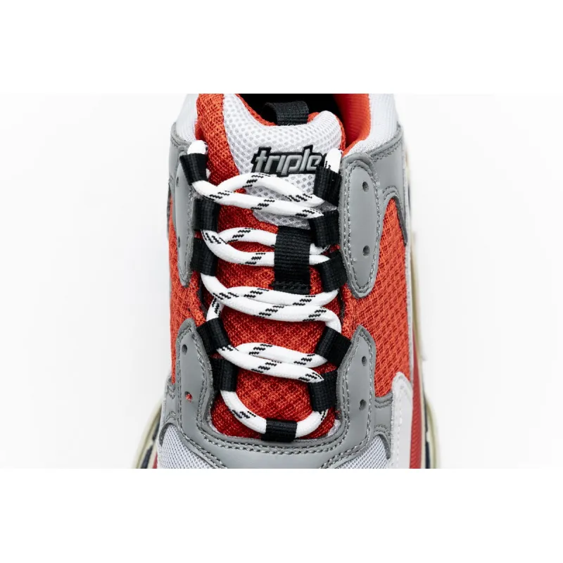 Balenciaga Triple S Red White Dark Grey 541624 W06E2 1863