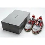 Balenciaga Triple S Red White Dark Grey 541624 W06E2 1863