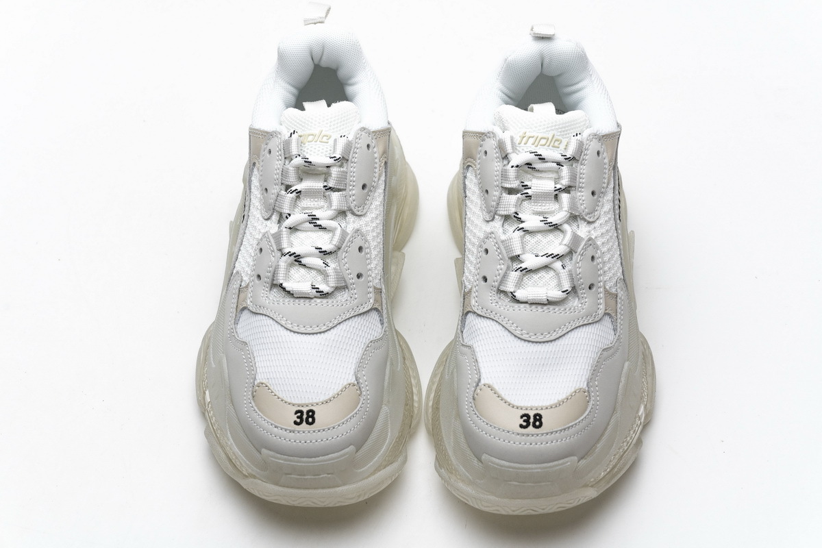 Ba*len*cia*ga triple s white 544351 w09e1 9000