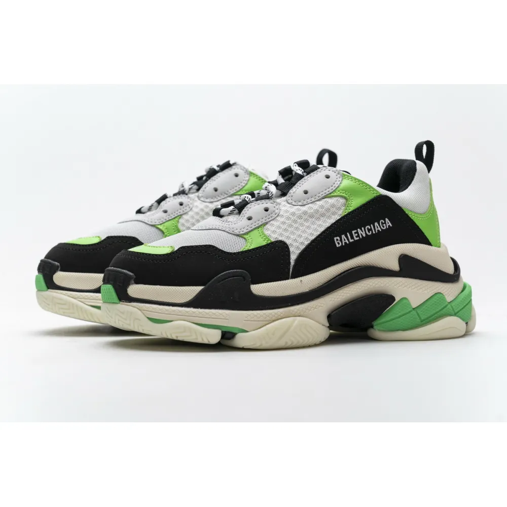 Balenciaga Triple S White Green 483513 W06E1 1008