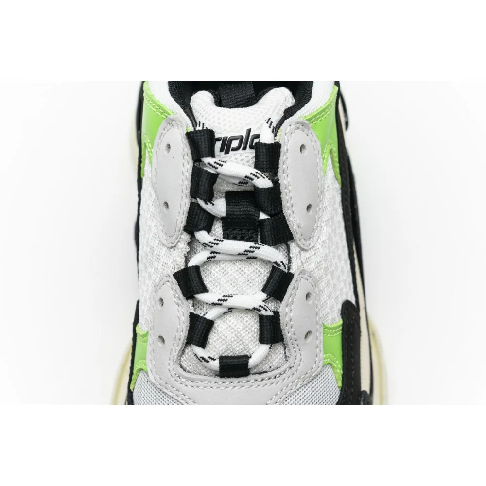 Balenciaga Triple S White Green 483513 W06E1 1008