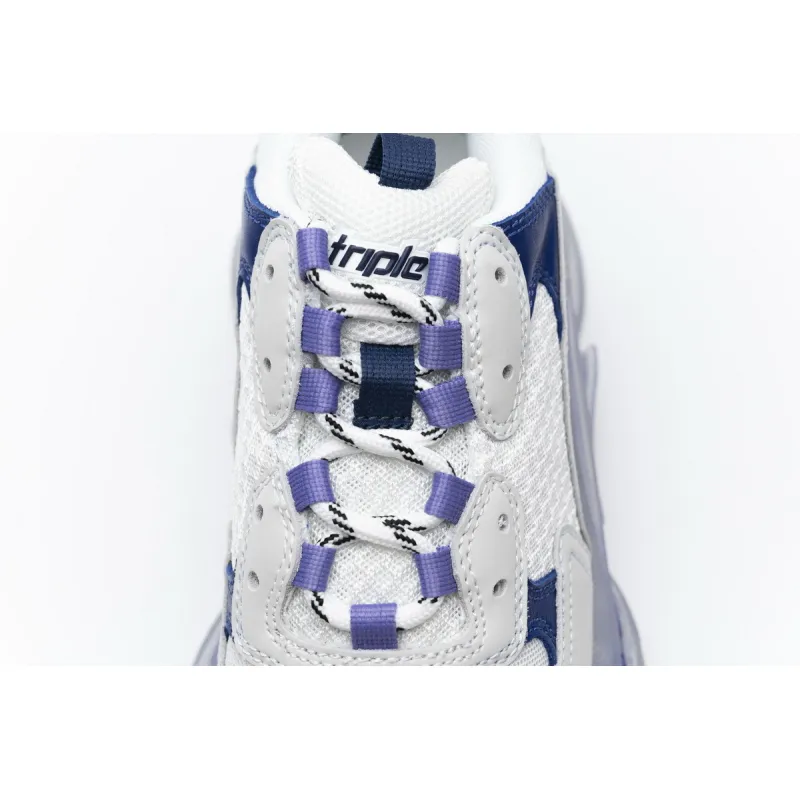 Balenciaga Triple S White Purple 544351 W09E1 1322