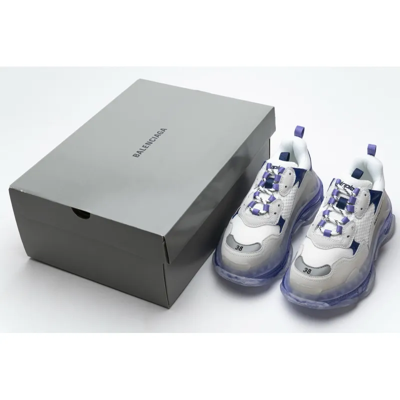 Balenciaga Triple S White Purple 544351 W09E1 1322