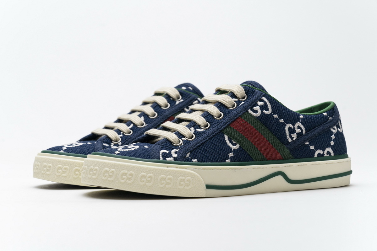 Gucci Women Tennis Dark Blue Sneaker G602129 AY070 9591