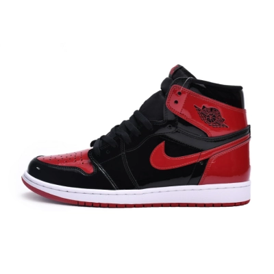LJR Air Jordan 1 High OG Bred Patent 555088-063 01