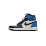 LJR Air Jordan 1 Retro High Obsidian UNC 555088-140