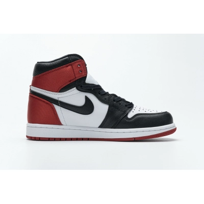 LJR Air Jordan 1 Retro High Satin Black Toe (W) CD0461-016 02