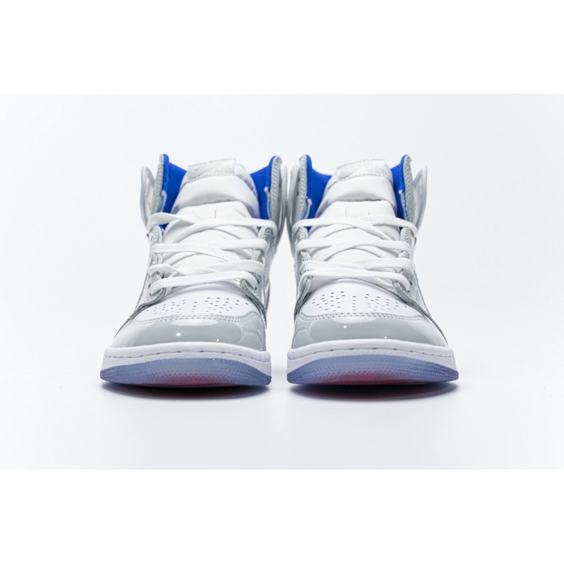 LJR Air Jordan 1 Retro High Zoom White Racer Blue CK6637-104