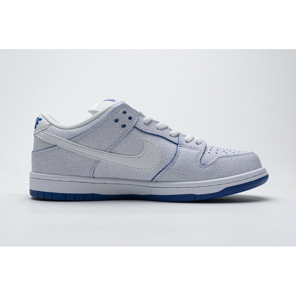 LJR Nike SB Dunk Low Premium White Game Royal CJ6884-100 