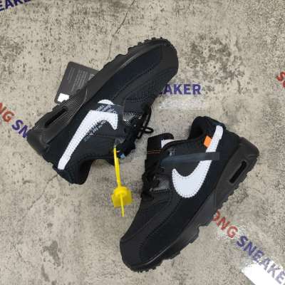 Nike Air Max 90 OFF-WHITE Black White (TD) BV0852-001 02