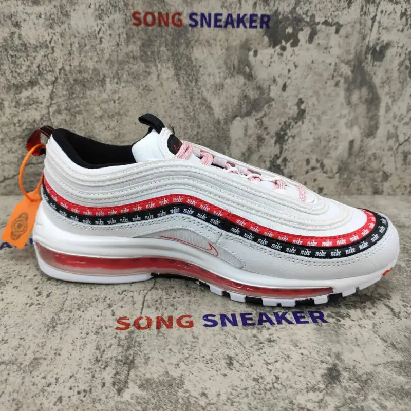 Nike Air Max 97 Sketch Logo White Black Red CK9397-100