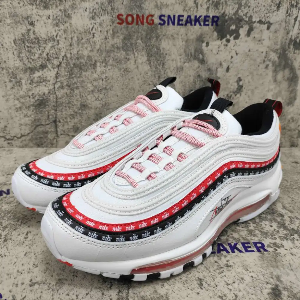 Nike Air Max 97 Sketch Logo White Black Red CK9397-100