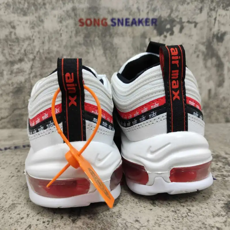 Nike Air Max 97 Sketch Logo White Black Red CK9397-100