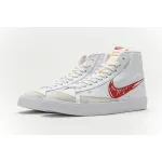 Nike Blazer Mid 77 Sketch White Red CW7580-100