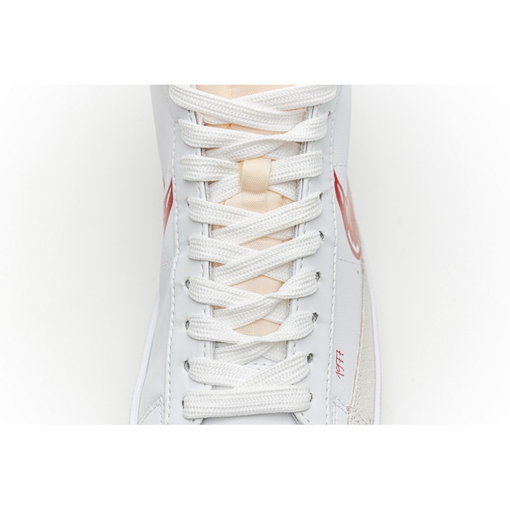Nike Blazer Mid 77 Sketch White Red CW7580-100