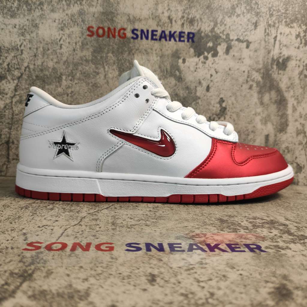 Nike SB Dunk Low Supreme Jewel Swoosh Red CK3480-600