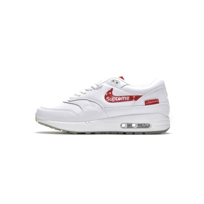 Supreme x Louis Vuitton x Nike Air Max 1 White Red 918354-101 01