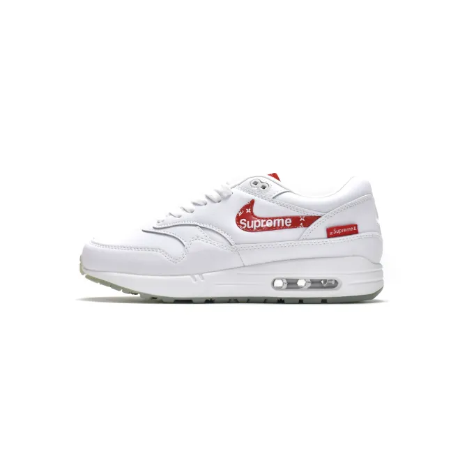 Supreme x Louis Vuitton x Nike Air Max 1 White Red 918354-101