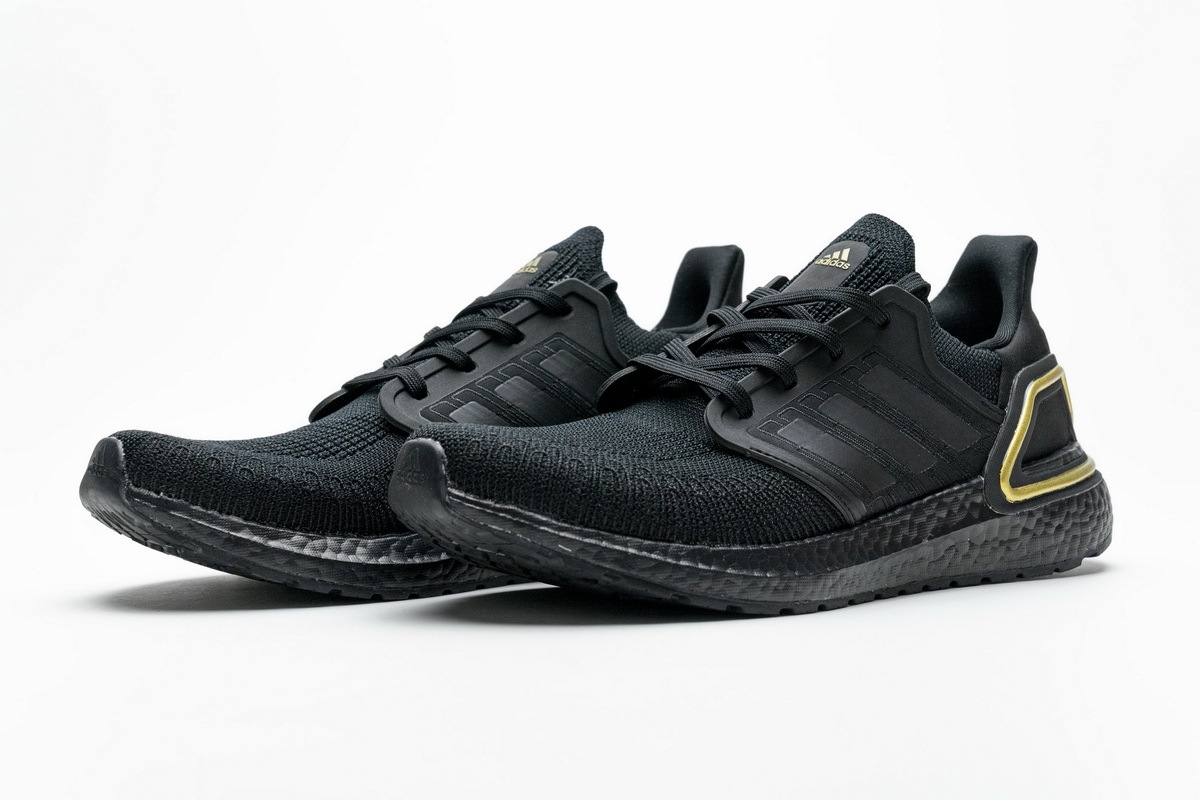 Adidas Ultra Boost 20 Core Black Gold Metallic l EG0754