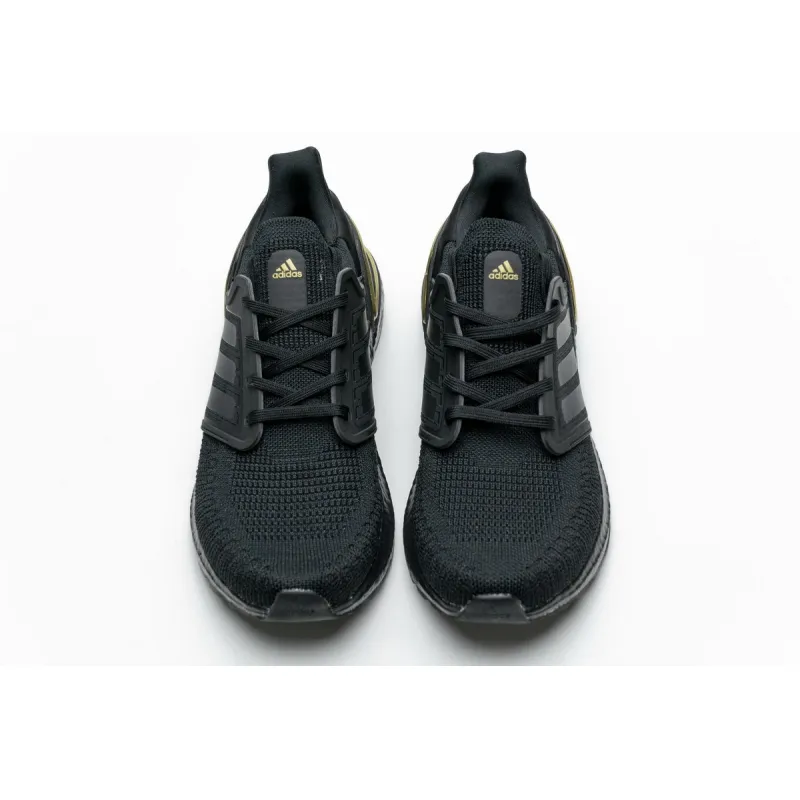 Adidas Ultra Boost 20 Core Black Gold Metallic l EG0754