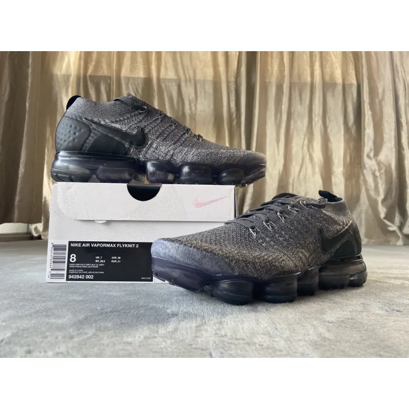 Nike Air VaporMax Flyknit Black Grey l 942842-002