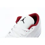 Air Jordan 1 Low All-white Red 553560-164