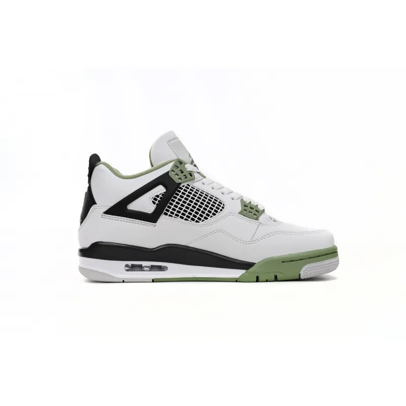 Air Jordan 4 WMNS “Oil Green”Seafoam AQ9129-103