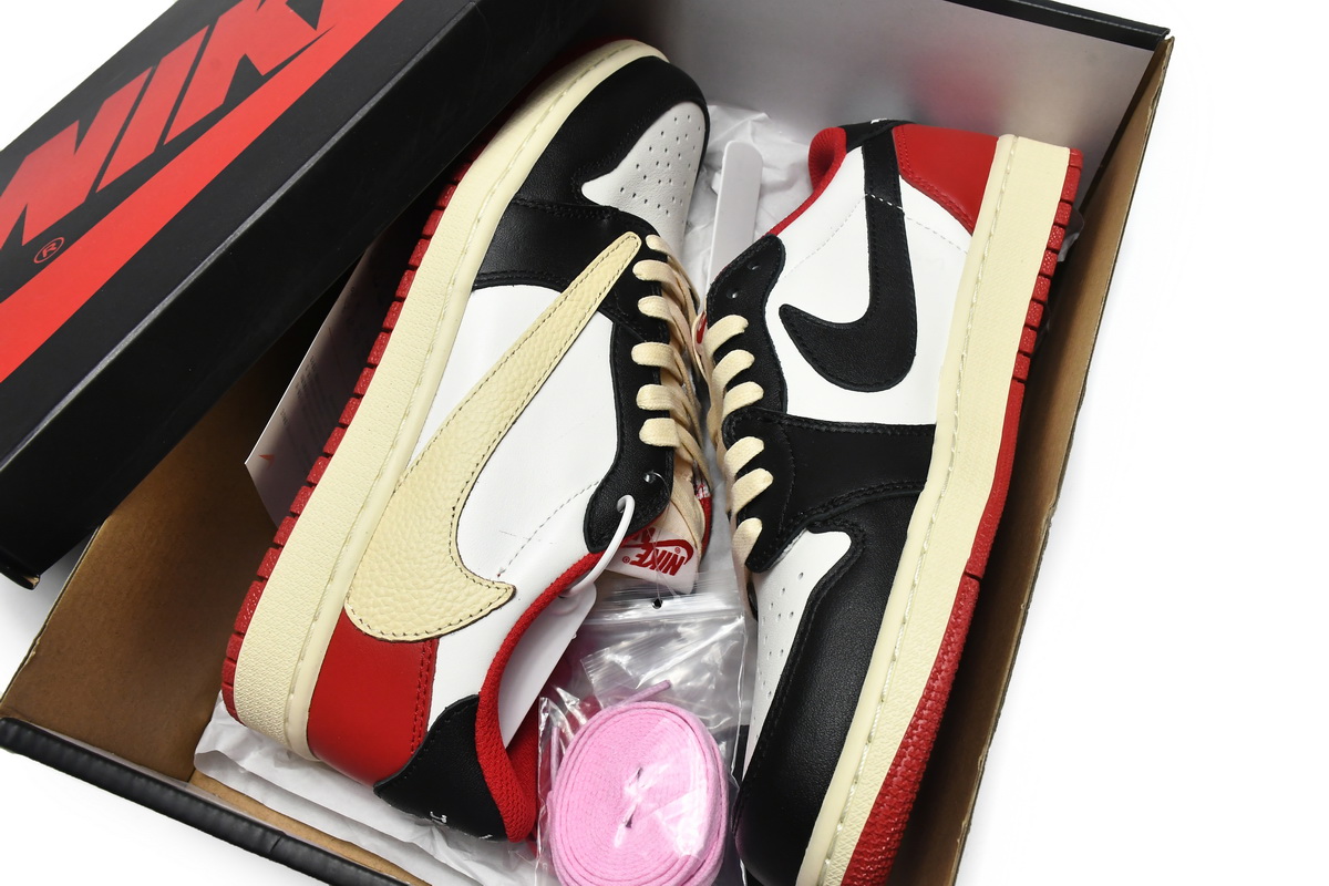Travis Scott x Air Jordan 1 Low Black Red DM7866-166