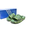 adidas originals Adilette 22 Slides Black Green HP6524