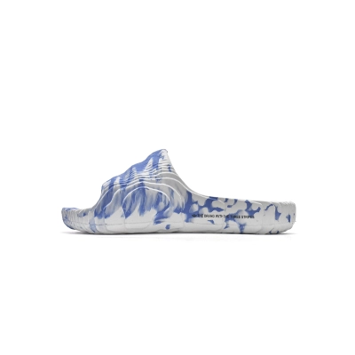 adidas originals Adilette 22 Slides Blue White HP6528 01