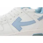 OFF-WHITE Out Of Office OOO 30 MM Low Tops White Light Blue OMIA189 C99LEA00 10145