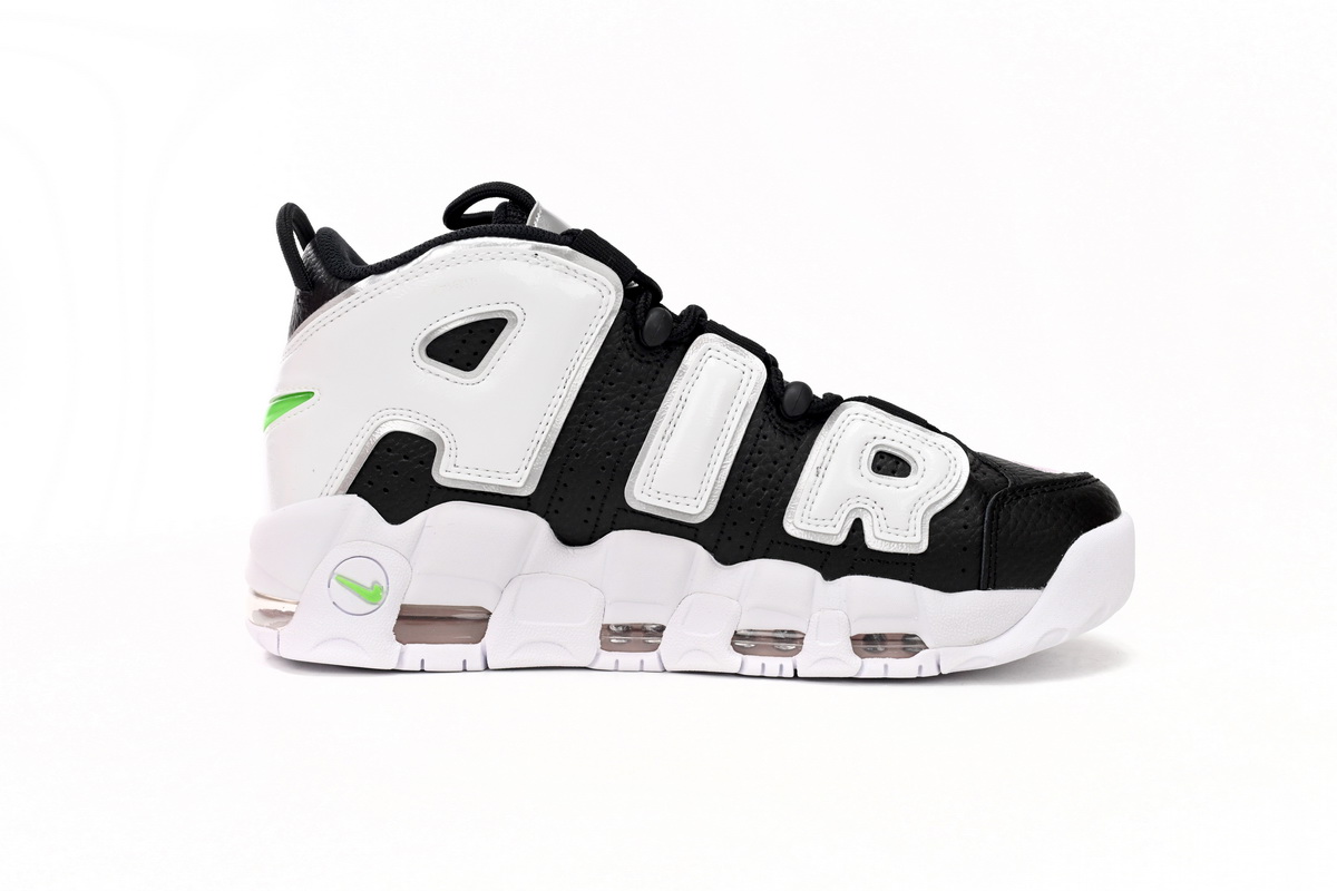 Nike Air More Uptempo Black And White Green Tick DN8008-001