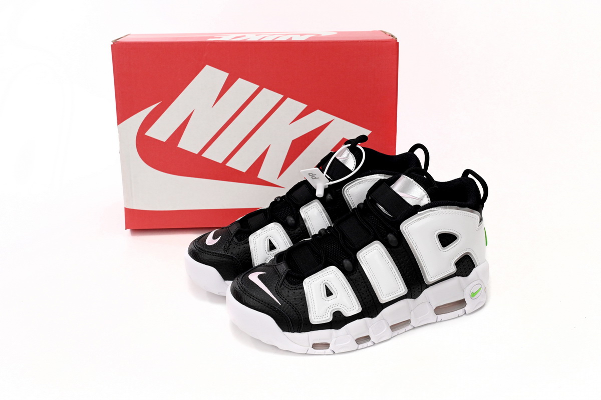 Nike Air More Uptempo Black And White Green Tick DN8008-001