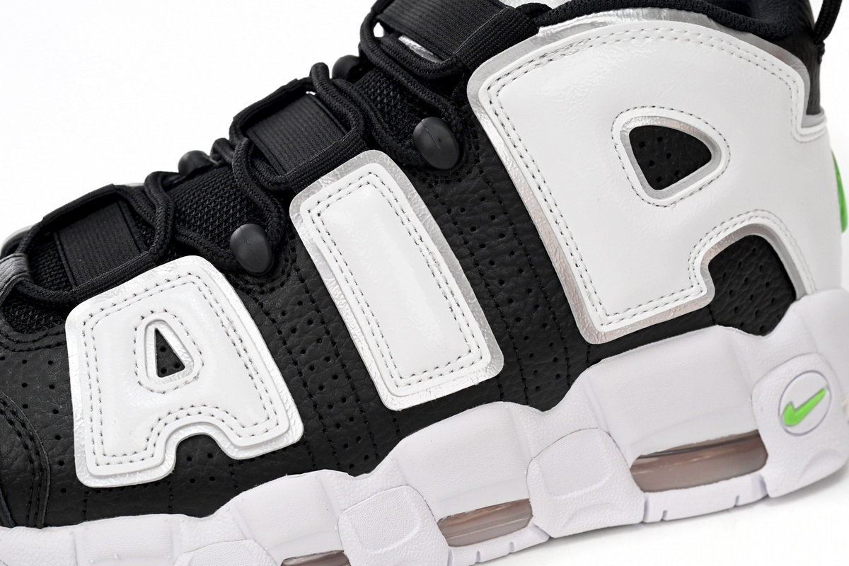 Nike Air More Uptempo Black And White Green Tick DN8008-001