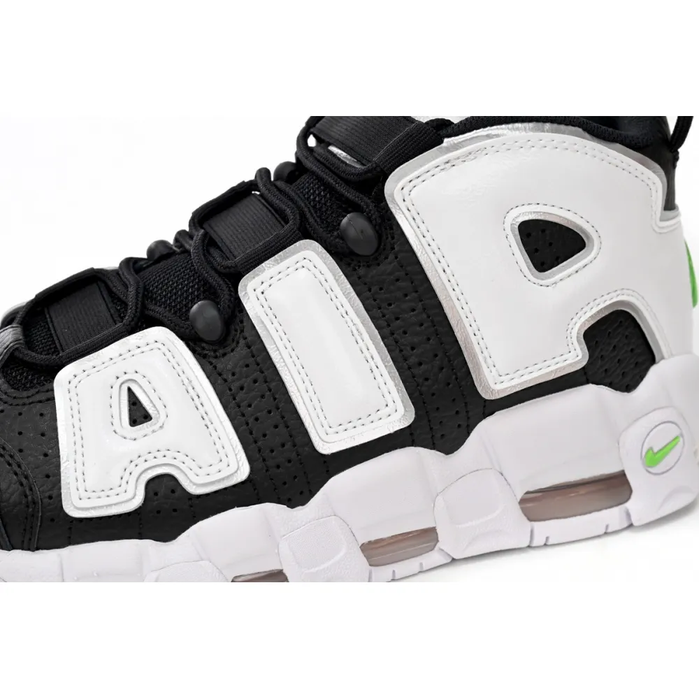 Nike Air More Uptempo Black And White Green Tick DN8008-001