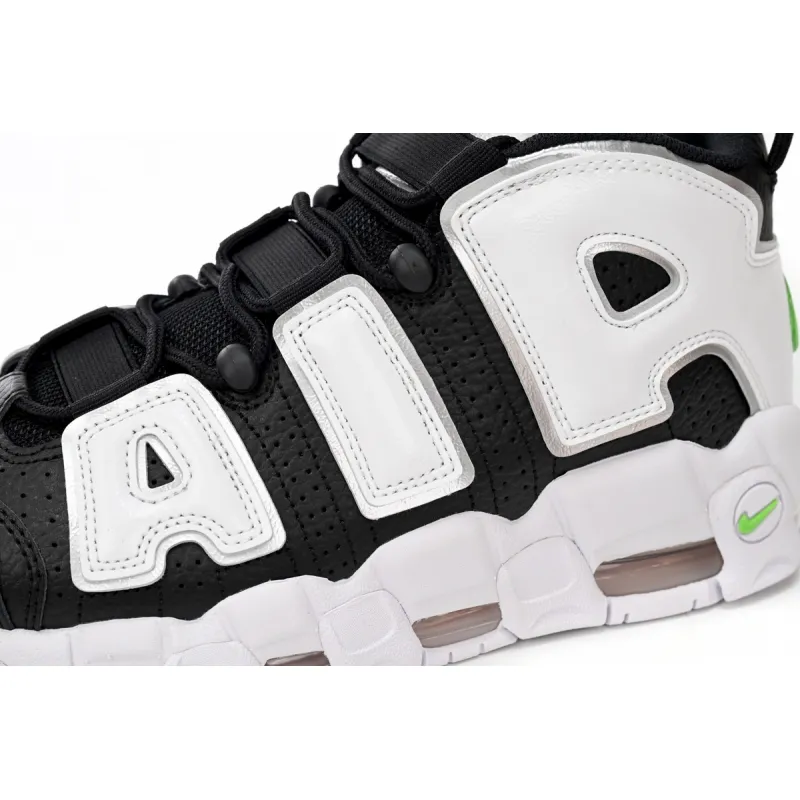 Nike Air More Uptempo Black And White Green Tick DN8008-001