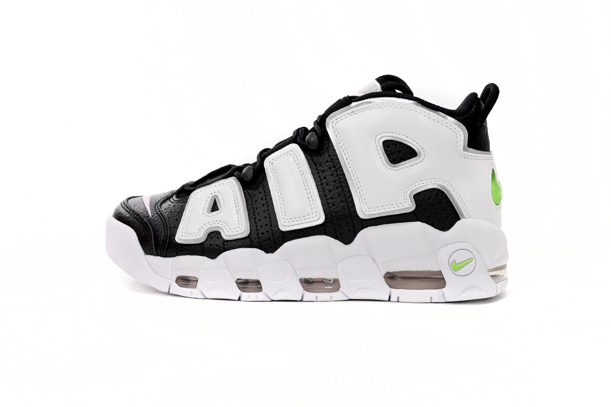 Nike Air More Uptempo Black And White Green Tick DN8008-001