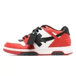 OFF-WHITE Out Of Office OOO Low Tops Black White Red OMIA189 C99LEA00 12510