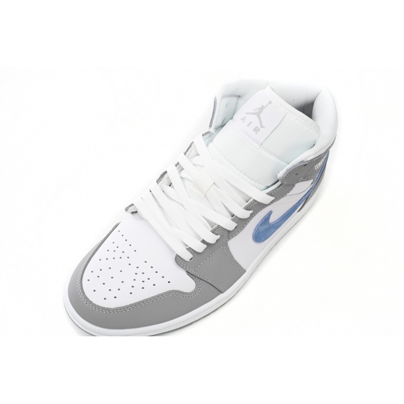 Jordan 1 Mid Wolf Grey Aluminum  BQ6472-105