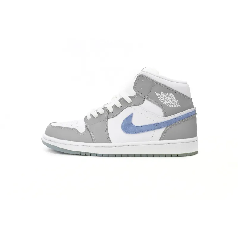 Jordan 1 Mid Wolf Grey Aluminum  BQ6472-105