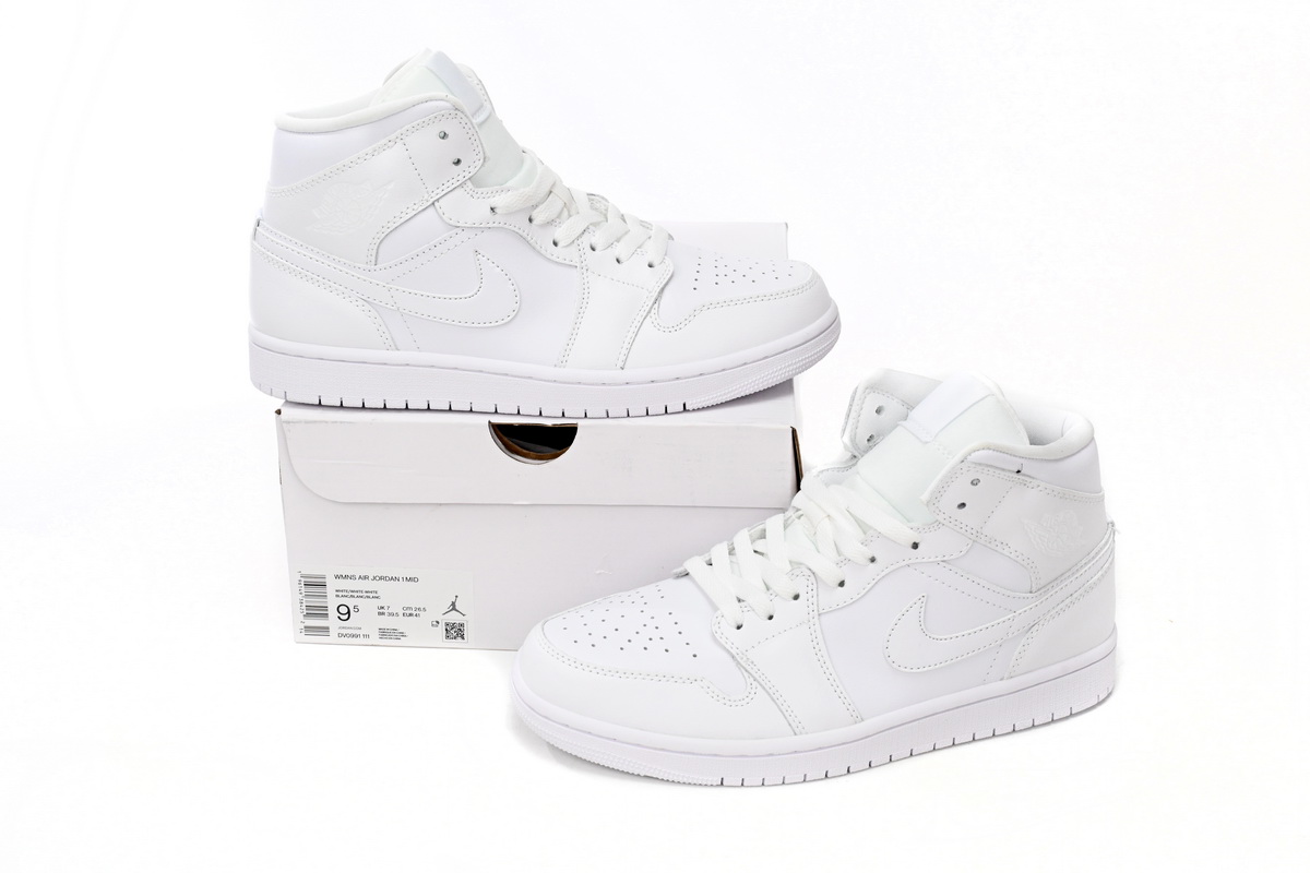Air Jordan Mid Triple White (2022) DV0991-111