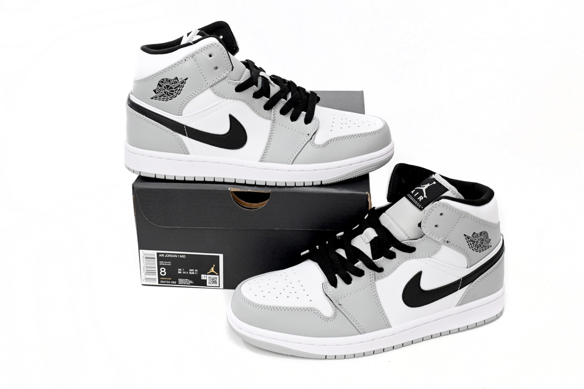 Jordan 1 Mid Light Smoke Grey 554724-092